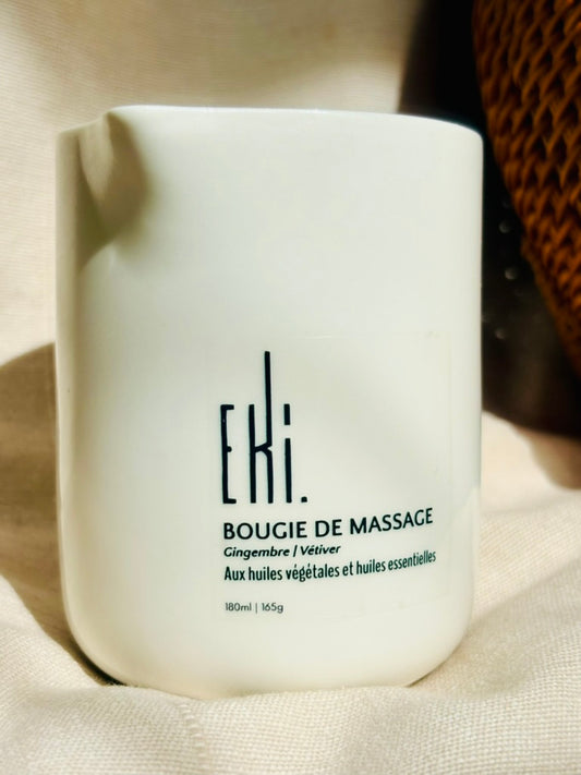 bougie de massage Gingembre - Vétiver
